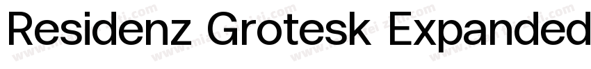 Residenz Grotesk Expanded Bold字体转换